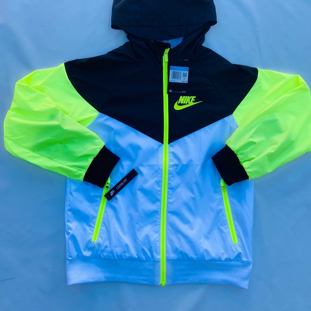 Nike Boy Hoodie Jacket Windrunner Zip M 850443-106